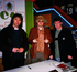 Colin Moulding, Andy Partridge and Bill Wikstrom at Tower Records, NYC, February 1999