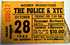 The Police & XTC Concert Ticket