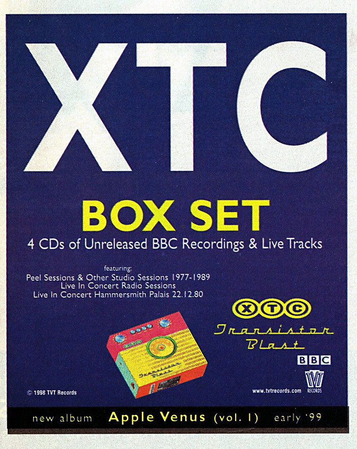 Chalkhills: XTC: Transistor Blast - The Best of the BBC Sessions