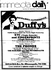 advert for February 11, 1980, show at Duffy's, Minneapolis, Minnesota